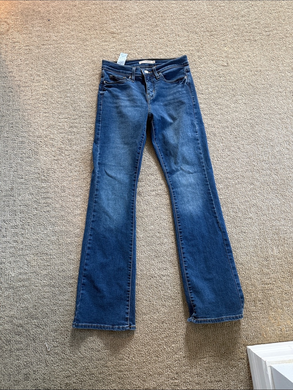 Levi's Women's Bootcut Jeans in Dark Blue Wash
